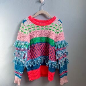 Cat and Jack Sweater with Fringe Details